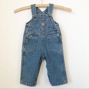 Carhartt Denim Overalls Baby Boy 9 months EUC
